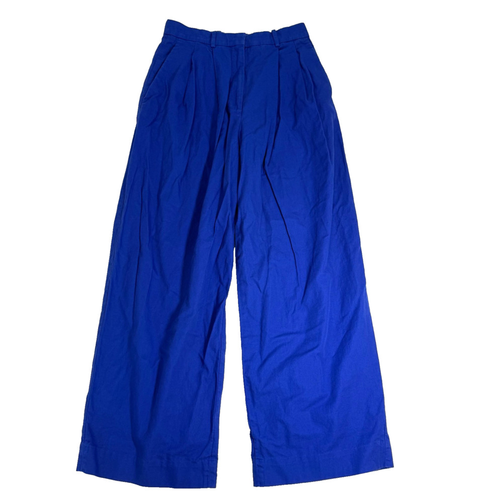 COS Bright Blue Wide-Leg Tailored Trousers – EU 36 / US 4–6